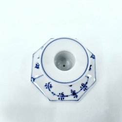 Musselmalet Riflet Lysestage nr. 1-3334. sortering 1 