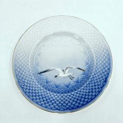 M�gestel Kagetallerken nr. 28A Med Guldkant 1 sortering