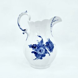 Bl� Blomst Kantet Stor Kande nr. 10-8526. sortering 1