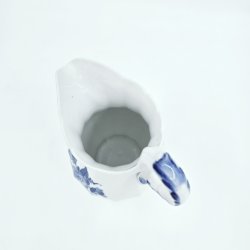 Bl� Blomst Kantet Stor Kande nr. 10-8526. sortering 1