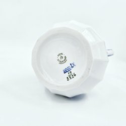 Bl� Blomst Kantet Stor Kande nr. 10-8526. sortering 1