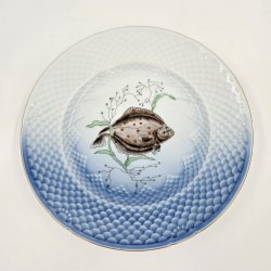 M�gestel Fisketallerken R�dsp�tte nr.3. sortering 2