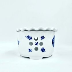 Bl� Blomst Fyrfadsvarmer nr. 10-9787. sortering 1