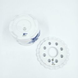 Bl� Blomst Fyrfadsvarmer nr. 10-9787. sortering 1