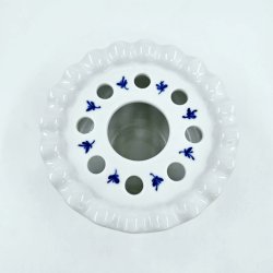 Bl� Blomst Fyrfadsvarmer nr. 10-9787. sortering 1