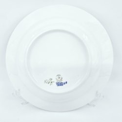 Bl� Blomst Flettet Stor Dyb Tallerken nr. 10-8107. sortering 2