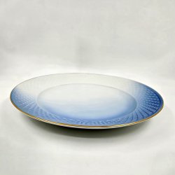 Bl� Tone D�kketallerken / Musling nr. 248 Med Guldkant 1 sortering 