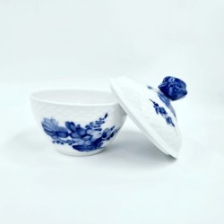 Bl� Blomst Flettet Sukkersk�l nr. 10-8081. sortering 2