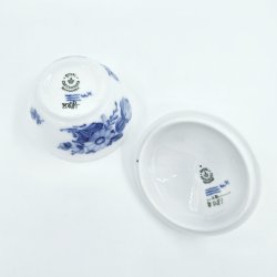 Bl� Blomst Flettet Sukkersk�l nr. 10-8081. sortering 2