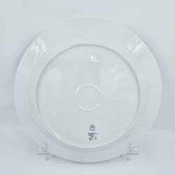 Bl� Blomst Flettet Stort Rundt Fad nr. 10-8013. sortering 1 