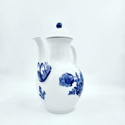 Bl� Blomst Flettet Kaffekande nr. 10-8189. Sortering 1   