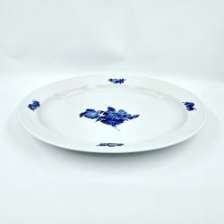 Bl� Blomst Flettet Stort Ovalt Fad�nr. 10-8017. sortering 1 