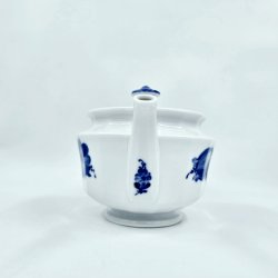 Bl� Blomst Kantet Tekande nr. 10-8503. sortering 1