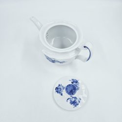 Bl� Blomst Kantet Tekande nr. 10-8503. sortering 1