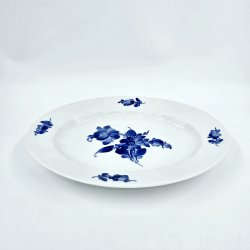 Bl� Blomst Kantet Ovalt Fad nr. 10-8605. sortering 2