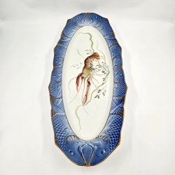 Bl� Fiskestel Fiskefad nr. 1212-3001. sortering 1 Sj�lden