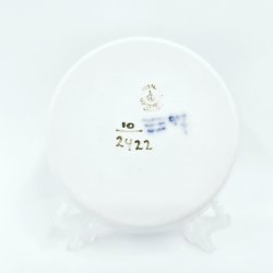 Bl� Blomst Rund Asiet nr. 10-2422. sortering 2  