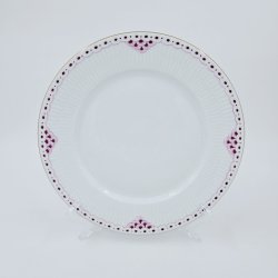Purpur Frokosttallerken Med Guldkant nr. 622. sortering 1