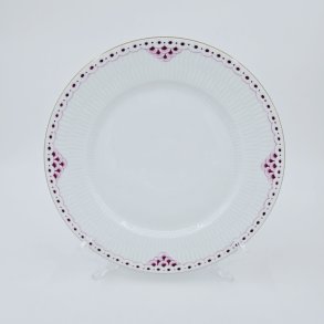 Purpur Frokosttallerken Med Guldkant nr. 622. sortering 1