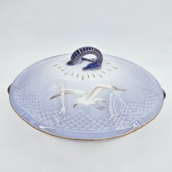 Mgestel Oval Lgfad Med Guldkant nr 6A sortering 1 Sjlden  