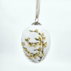 Royal Copenhagen Stort Pskeg Forsythia 2018. Sortering 1 