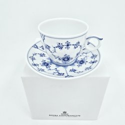 Musselmalet Riflet Espressokop nr. 054. sortering 1 