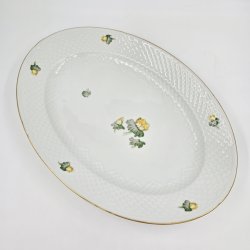 Erantis Ovalt Fad nr. 15 Med Guldkant 1 sortering  