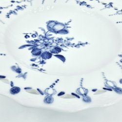 Bl Blomst Helblonde Middagstallerken nr. 10-1745. sortering 2 Sjlden  