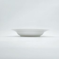 Musselmalet Riflet Dyb Tallerken nr. 1-165. sortering 2 