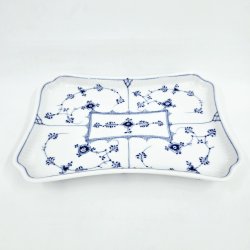 Musselmalet Riflet Bakke nr. 1-269. sortering 1  