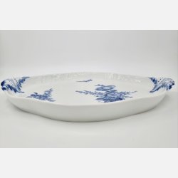 Bl Blomst Svejfet Stort Fad nr. 10-1692. sortering 1 Sjlden 