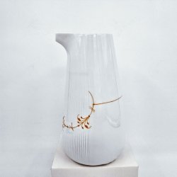 Royal Copenhagen Multifarvet Elements Abricot Kande nr. 442. sortering 1  