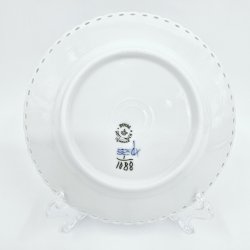 Musselmalet Helblonde Kagetallerken nr. 1-1088. sortering 2  