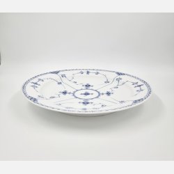 Musselmalet Halvblonde Fad Stort Rundt nr. 1-539. sorterin 2 