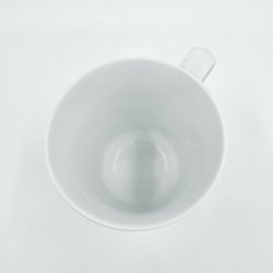 Hvid Riflet Signatur Krus nr. 103. sortering 2  