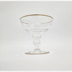 Mgeglas Champagneskl Med Guldkant
