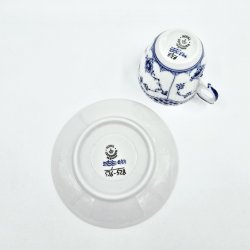 Musselmalet Halvblonde Espressokop nr. 1-528. sortering 3 