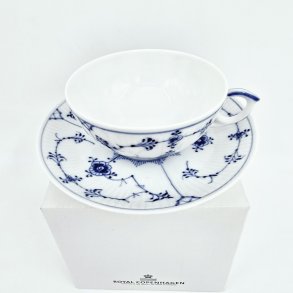 Musselmalet Riflet Tekop nr. 1-76. sortering 1