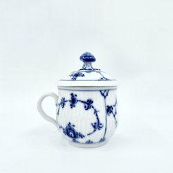 Musselmalet Riflet Cremekop nr. 1-64. sortering 1 