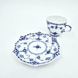 Musselmalet Helblonde Espressokop nr. 1-1038. sortering 1