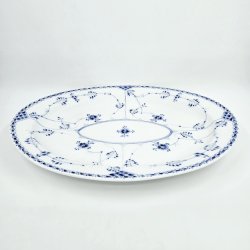 Musselmalet Halvblonde StortOvalt fad nr. 1-629. sortering 2  