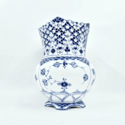 Musselmalet Helblonde Vase nr. 1-1124. sortering 1 