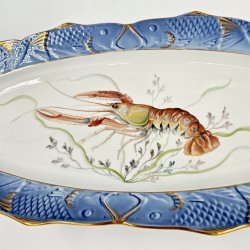 Bl� Fiskestel Fiskefad nr. 1212-3001. sortering 1 Sj�lden