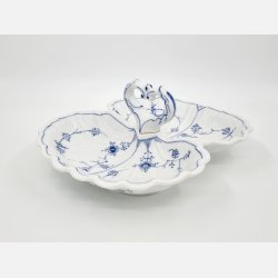 Musselmalet Riflet Cabaretfad nr. 1-395. sortering 1 Sjlden 