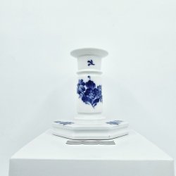 Bl Blomst Kantet Lysestage nr. 10-3303. sortering 2  