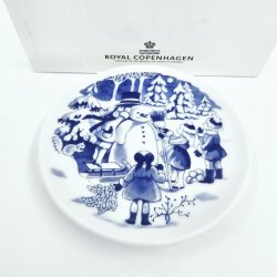 Royal Copenhagen Miniature JulePlate Snemand r 1999. Sortering 1 