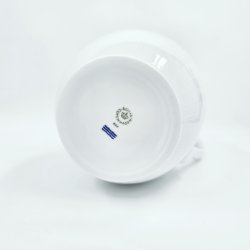 Hvid Riflet Kande nr. 444. sortering 2  