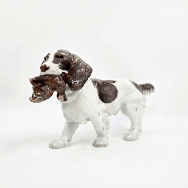 B &amp; G Figur Spaniel Med Fugl nr. 2061. sortering 2