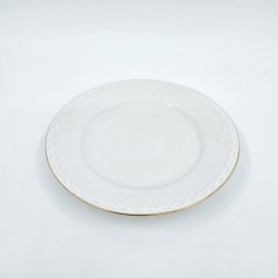 Tradition Hvid Halvblonde Kagetallerken nr. 1275-575. Sortering  1