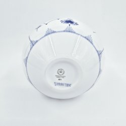 Musselmalet Riflet Vase nr. 681. sortering 2 